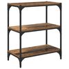 vidaXL Boekenkast Oud hout 60 x 33 x 70,5 cm Gemonteerd hout en ijzer