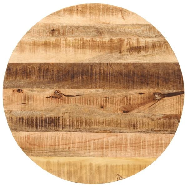 vidaXL Tafelblad rond &Oslash; 70x3,8 cm massief ruw mangohout