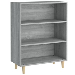 vidaXL Dressoir 69,5x32,5x90 cm bewerkt hout grijs sonoma eikenkleurig