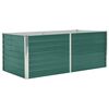 vidaXL Plantenbak verhoogd 160x80x45 cm gegalvaniseerd staal groen