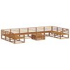 vidaXL Buiten bankenset 11 pcs Naturel Massief Acaciahout