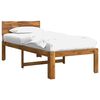vidaXL Eenpersoonsbed met hoofdbord ROSTOCK Naturel 100 x 200 cm