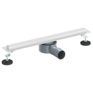 vidaXL 360&deg; Doucheafvoer Met Slank Model Zilver 50 cm