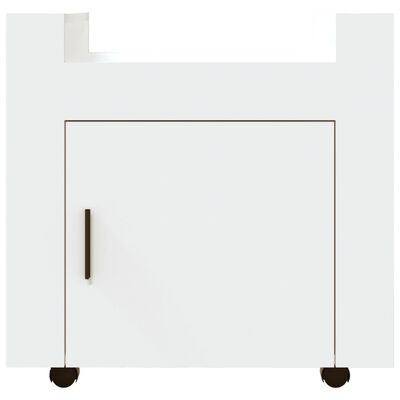 vidaXL Bureaukastje 60x45x60 cm bewerkt hout wit