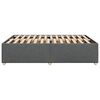 vidaXL Bedframe zonder matras stof donkergrijs 160x200 cm
