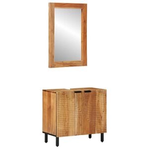 vidaXL Badkamerkastenset 2 st Naturel 62 x 33 x 58 cm