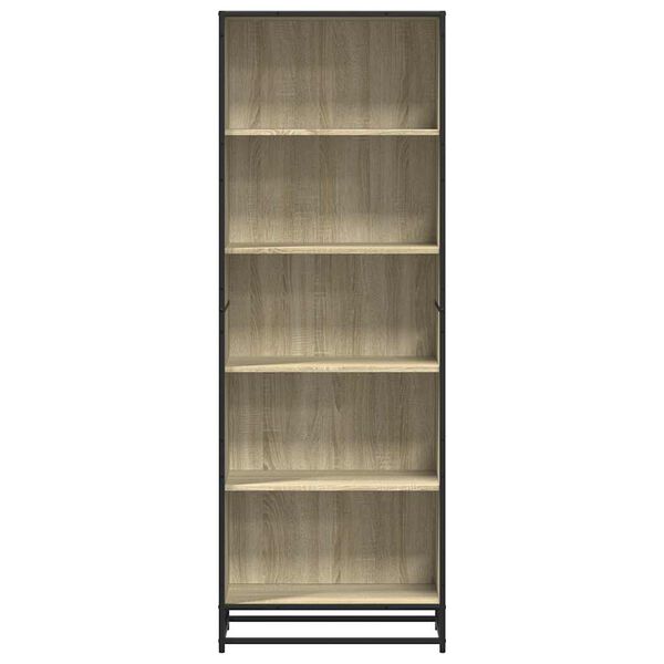 vidaXL Boekenkast 60x35x170,5 cm bewerkt hout sonoma eikenkleurig