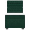 vidaXL Boxspring met matras fluweel donkergroen 80x200 cm