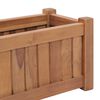 vidaXL Plantenbak verhoogd 50x25x25 cm massief teakhout