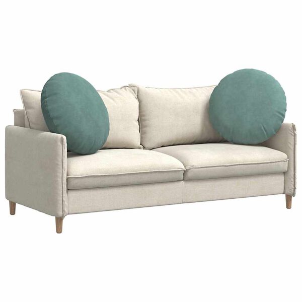 vidaXL Zitkussens 2 stuks Zeegroen &Oslash; 40 x 13 cm Fluweel