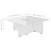 vidaXL Salontafel 79,5x79,5x30 cm bewerkt hout hoogglans wit