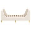 vidaXL Peuterbedframe met hoofdbord Crème 70 x 140 cm Schapenstof