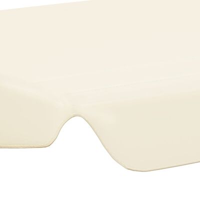 vidaXL Vervangingsluifel voor schommelbank 188/168x145/110 cm crème
