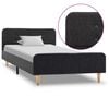 vidaXL Bedframe jute donkergrijs 90x200 cm