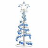 vidaXL LED-kerstboom met kerstballen 80 LEDs warm wit 120 cm