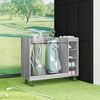 vidaXL Golfkast met wiel Effen Grijs Sonoma 120 x 45 x 98 cm