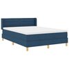vidaXL Boxspringbed met matras Blauw 190 x 140 cm Polyester