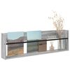 vidaXL Tijdschrift Rek Grijs Sonoma 100 x 12 x 30 cm Bewerkt hout