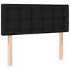 vidaXL Boxspring met matras stof zwart 100x200 cm