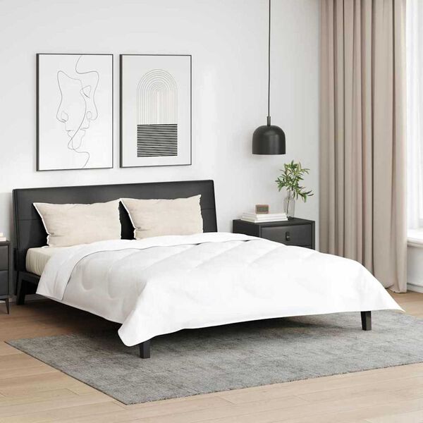 vidaXL Hoofdkussen met kussen 2 pcs Wit 40 x 80 cm Katoen