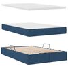 vidaXL Opslag bed met matras met matras Blauw 120 x 200 cm Polyester