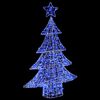 vidaXL Kerstboom met 100 LED Blauw 122 cm Acryl