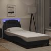 vidaXL Bedframe "Viana" met LED zonder matras zwart 90x200 cm