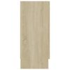 vidaXL Dressoir 120x30,5x70 cm bewerkt hout sonoma eikenkleurig