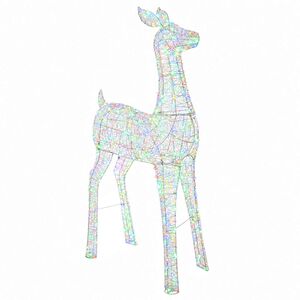 vidaXL Led-kerstverlichting rendier LOVIISA 900 LED's Meerkleurig