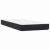 vidaXL Boxspring met matras en LED fluweel zwart 100x220 cm