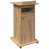 vidaXL Podium Artisan Eiken Bewerkt hout 55 x 55 x 107 cm