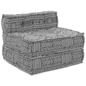vidaXL Modulair Sofabet Stof Lichtgrijs 70 x 70 x 56 cm