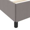 vidaXL Boxspringbed Taupe 80 x 200 cm Stof