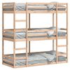 vidaXL Stapelbed 3-persoons massief grenenhout 90x200 cm