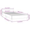 vidaXL Bedframe met hoofdeinde zonder matras 90x200 cm stof blauw
