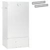 vidaXL Rookoven 3 pcs 44,5 x 29 x 83 cm Verzinkt staal zilver