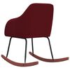 vidaXL Schommelstoel fluweel wijnrood