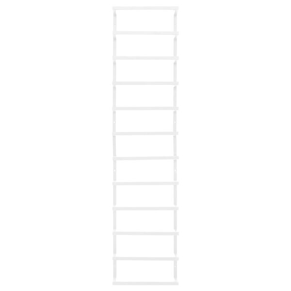 vidaXL Handdoekenrek 24x12x96 cm staal wit