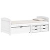 vidaXL Slaapbank met 5 lades IRUN 90x200 cm massief grenenhout wit