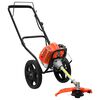 vidaXL Bosmaaier met wielen 52 cc 1,45 kW oranje