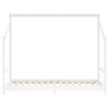 vidaXL Kinderbedframe 90x190 cm massief grenenhout wit