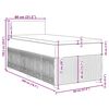 vidaXL Boxspring met matras fluweel roze 80x200 cm