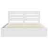 vidaXL Bedframe met hoofdeinde Wit 180 x 200 cm Massief grenenhout