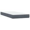 vidaXL Boxspring met matras fluweel donkergrijs 80x210 cm