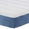 vidaXL Bedmatras met matras Blauw 160 x 200 cm Stof