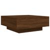 vidaXL Salontafel 80x80x31 cm bewerkt hout bruin eikenkleur
