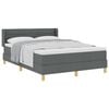 vidaXL Boxspringbed met matras Donkergrijs 200 x 160 cm Stof