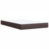 vidaXL Boxspring met matras stof donkerbruin 90x200 cm
