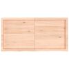 vidaXL Tafelblad 120x60x(2-4) cm onbehandeld massief eikenhout