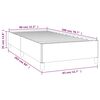 vidaXL Bedframe zonder matras 80x200 cm stof lichtgrijs